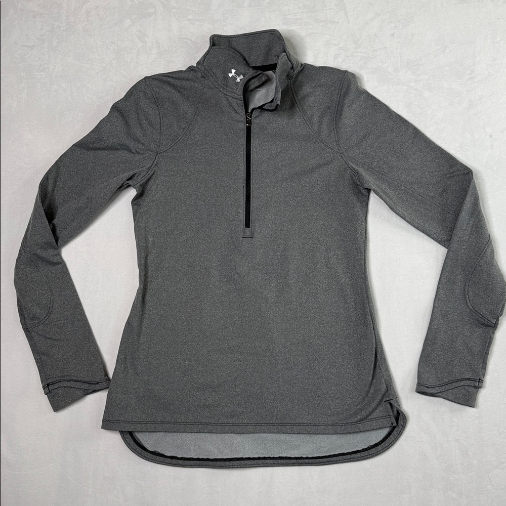 Under Armour ColdGear 1/2‎ Zip Jacket Gray Women’s Size Small Warm Fall Winter